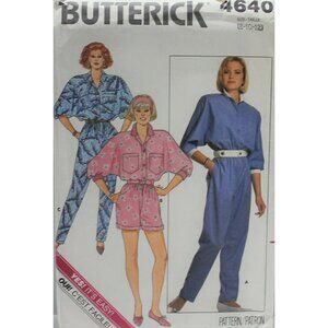 Butterick 4640 Sewing‎ Pattern Jumpsuit Size 8 10 12